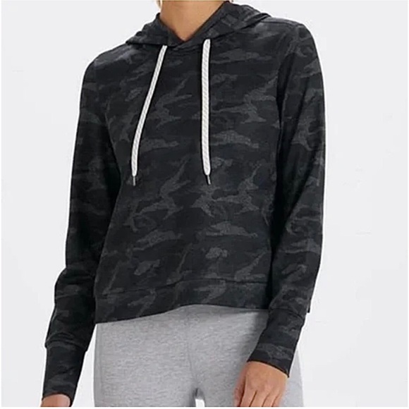Vuori Tops - VUORI Halo Essential Hoodie Charcoal Gray Camo